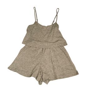 Topshop Women's Grey Playsuit-romper